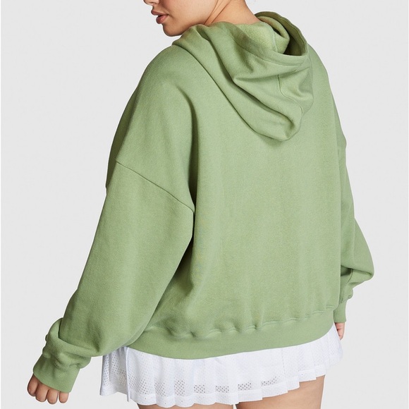 Victoria’s Secret PINK Ivy Fleece Campus Full-Zip Hoodie & High-Waist Leggings - Picture 4 of 8